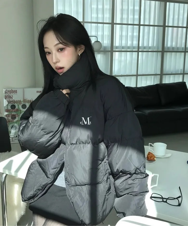 Mucent 高領科技 高級羽絨外套 黑色