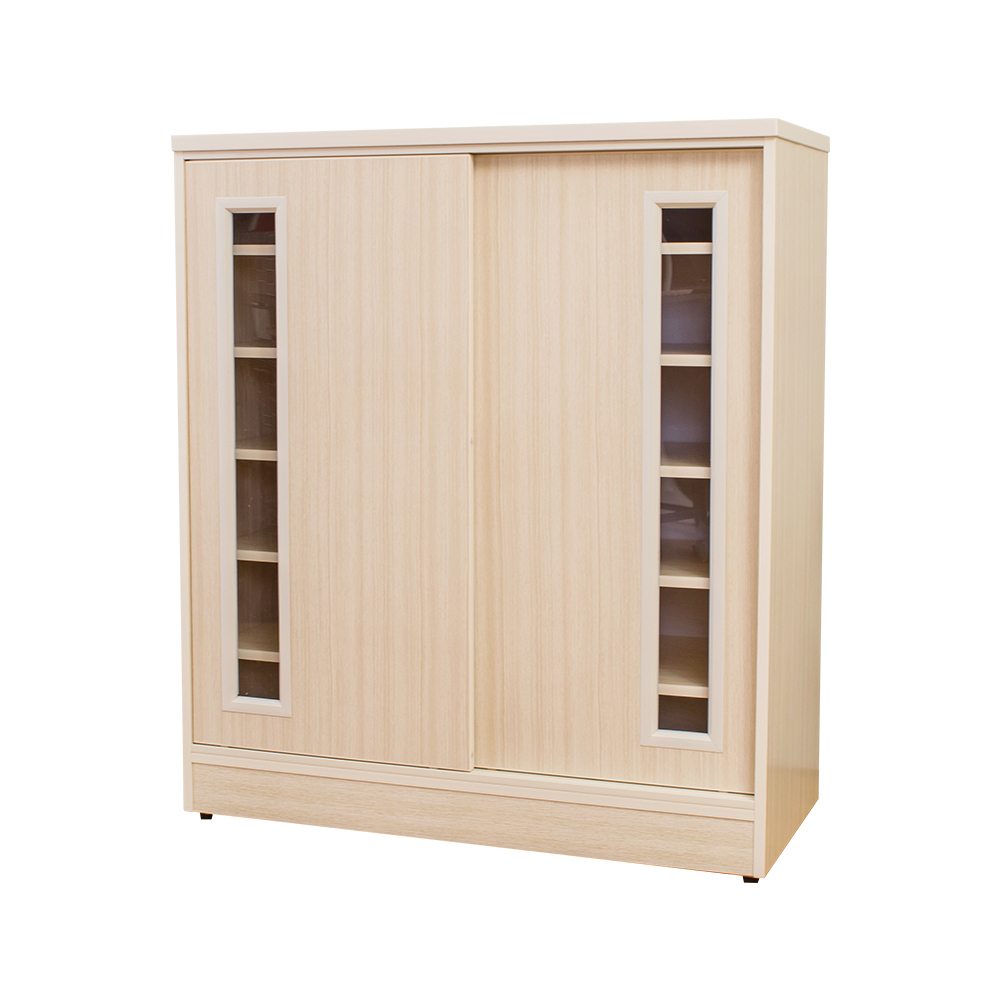 南亞塑鋼-3尺透視推門塑鋼鞋櫃