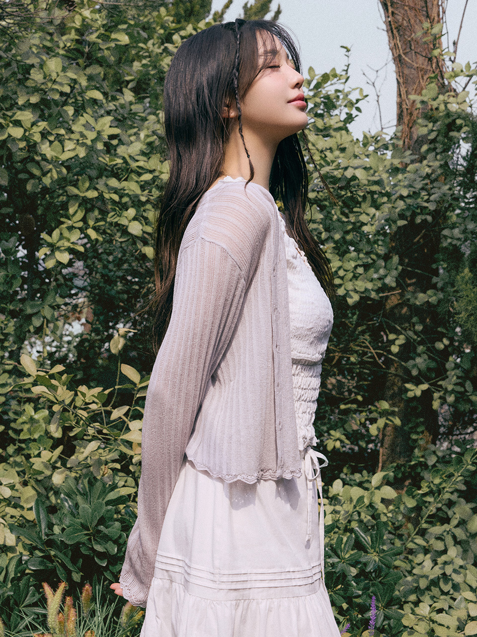 ROLAROLA LACE DETAIL CARDIGAN