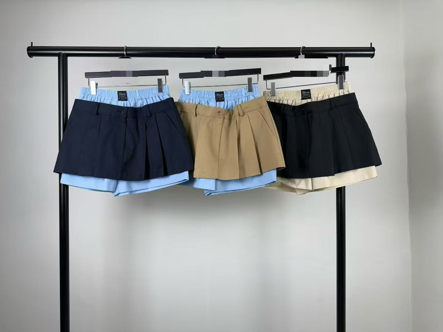 標籤假兩件短褲