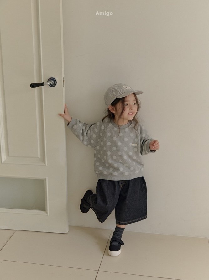 韓國🇰🇷Amigo 寬版六分牛仔褲(XS-XL)