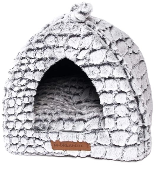 M-Pets 貓傢俬 -毛毛蒙古包- 黑白色