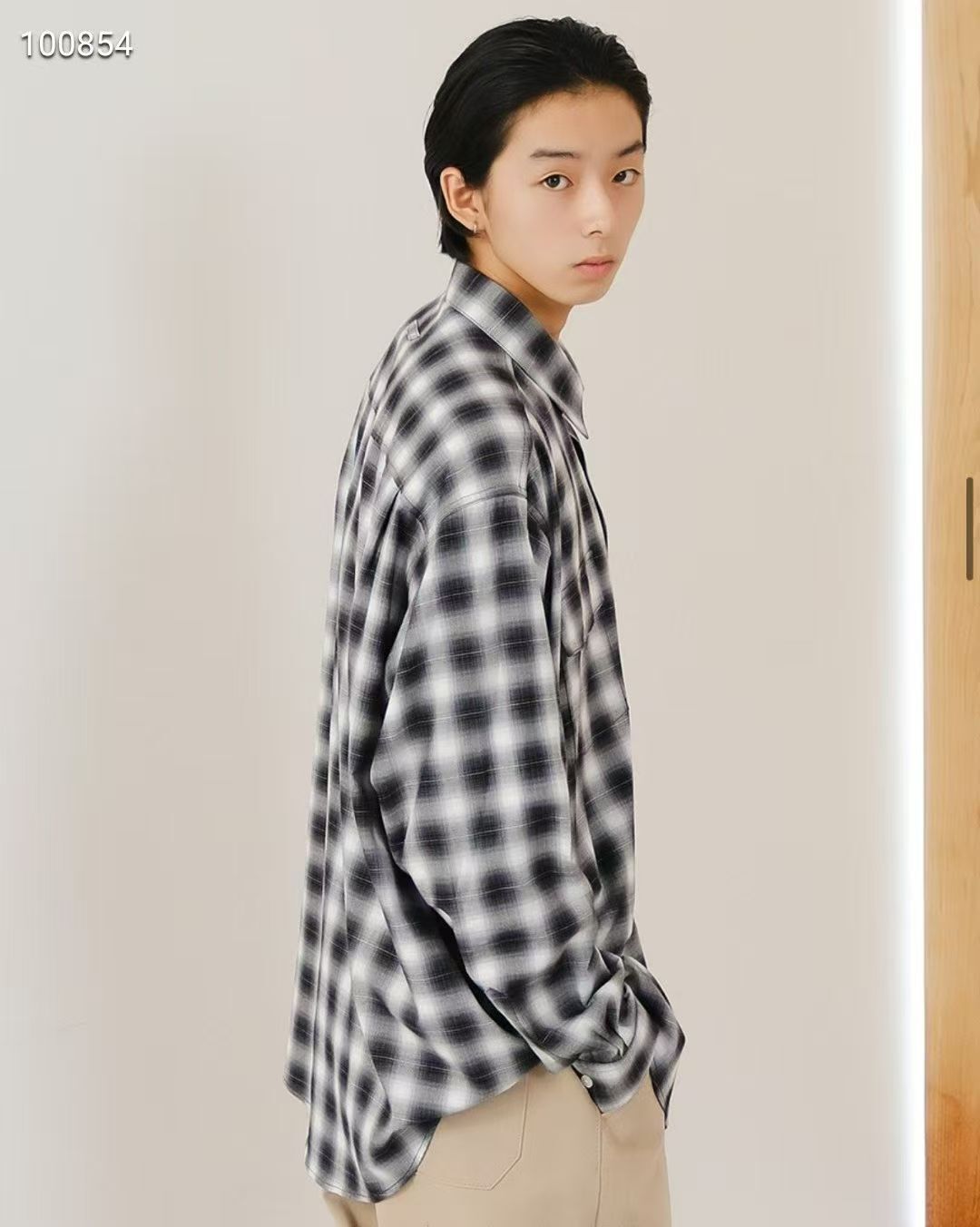 韓國代購 MARKM  男女同款格仔恤衫100854