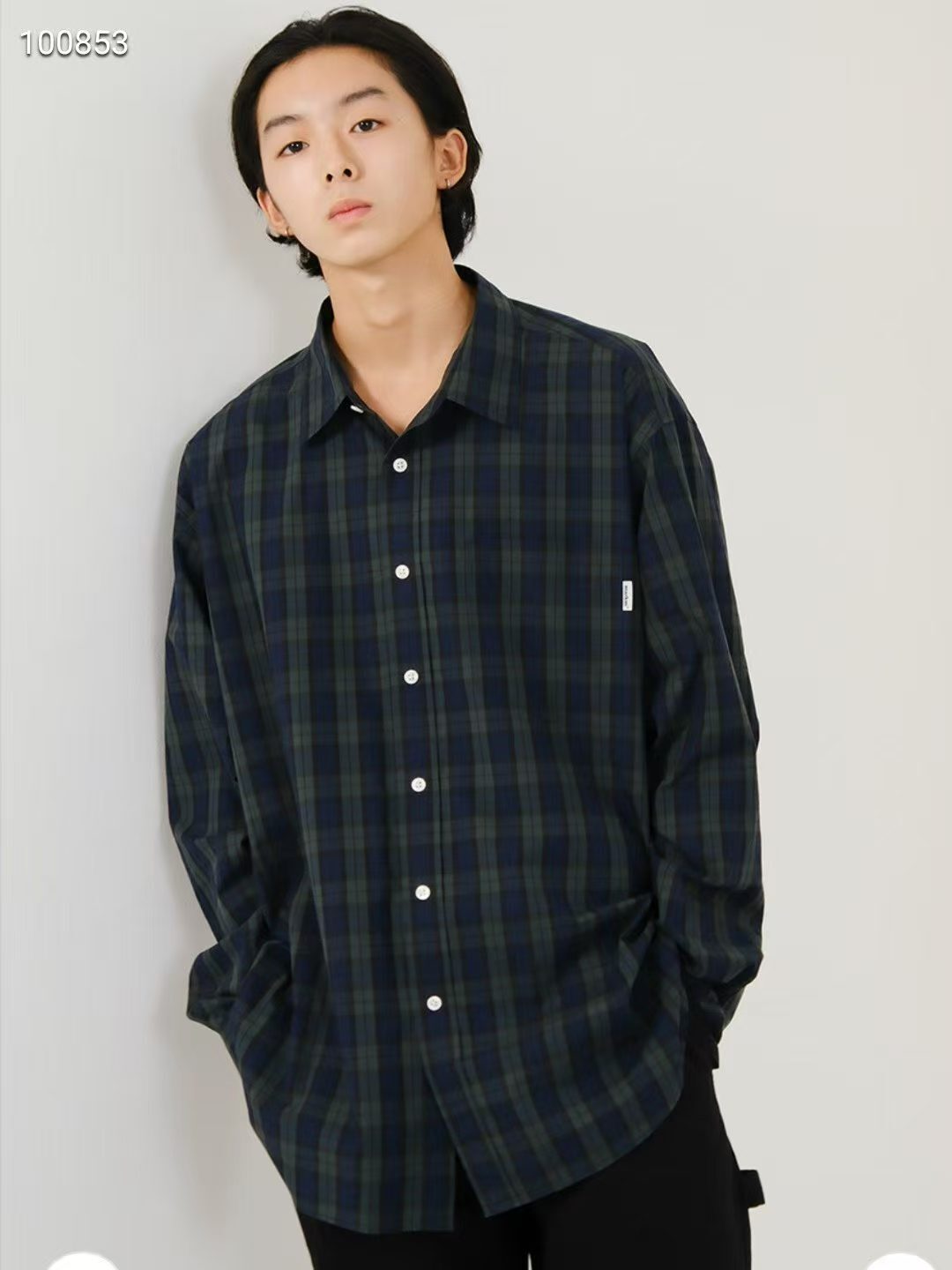 韓國代購 MARKM 男女同款格仔恤衫100853