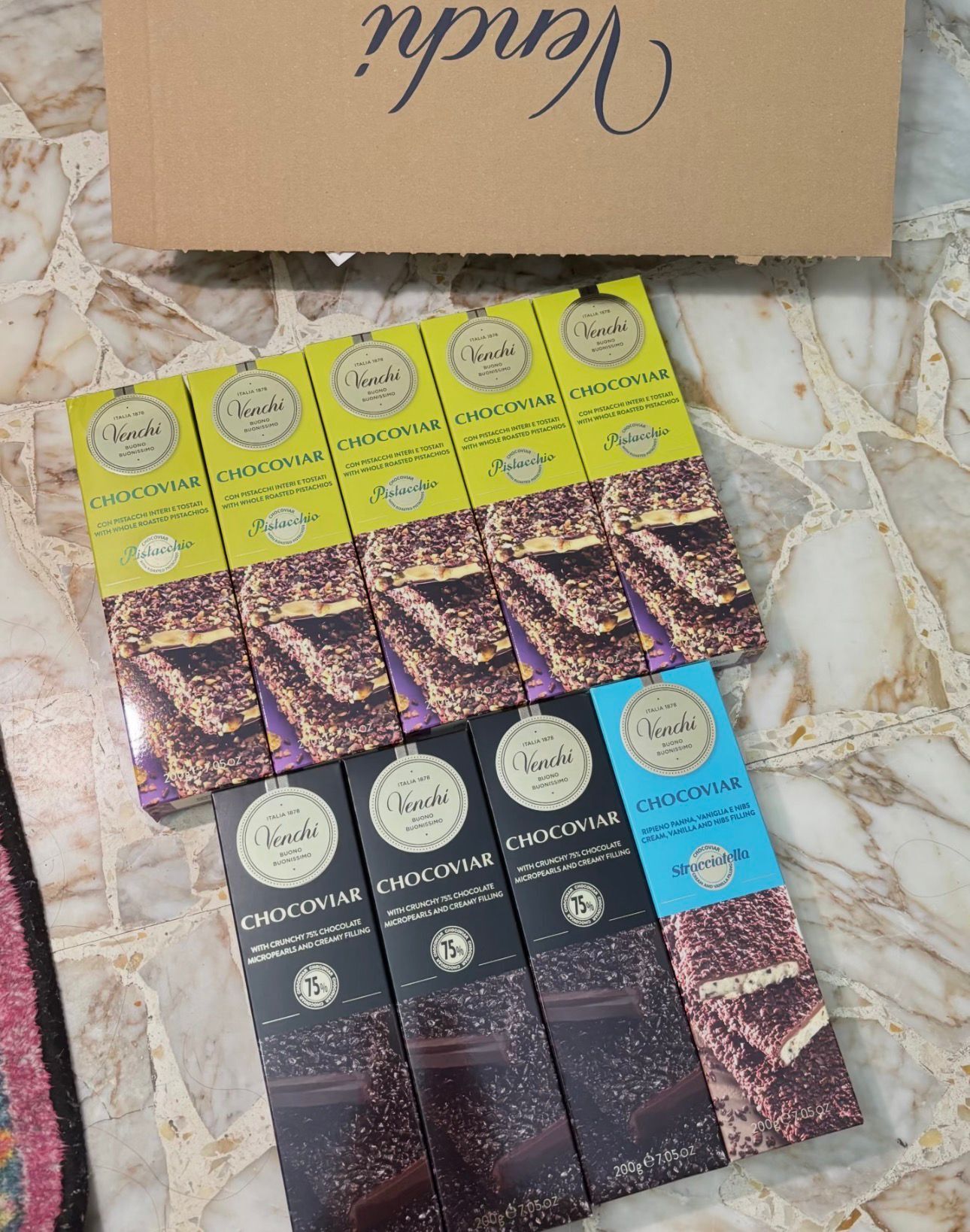 【現貨】Venchi LL102402 CHOCOVIAR 排裝朱古力 200g