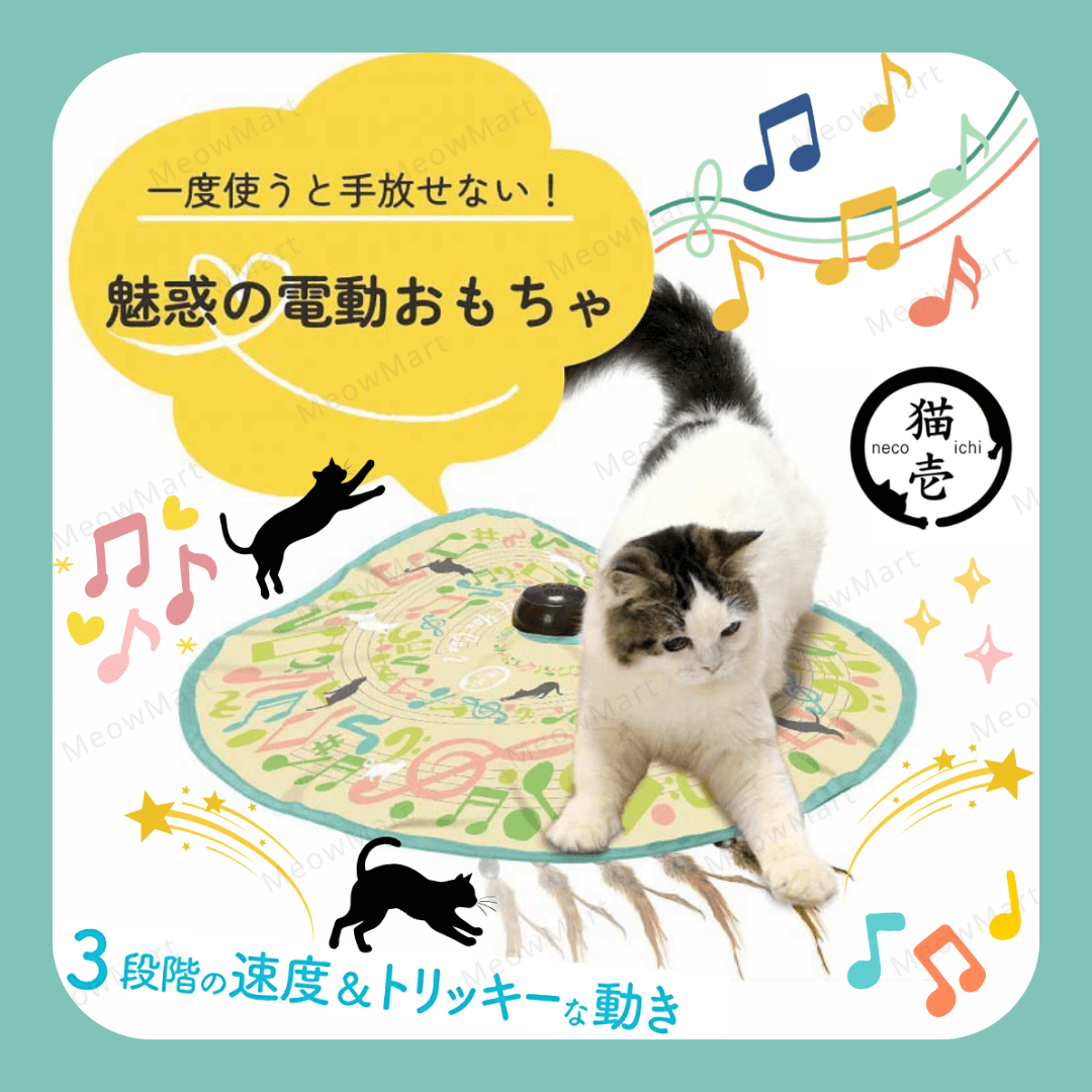 日本貓壹Necoichi 來抓我吧2！電動躲貓貓玩具 (貓咪音符)