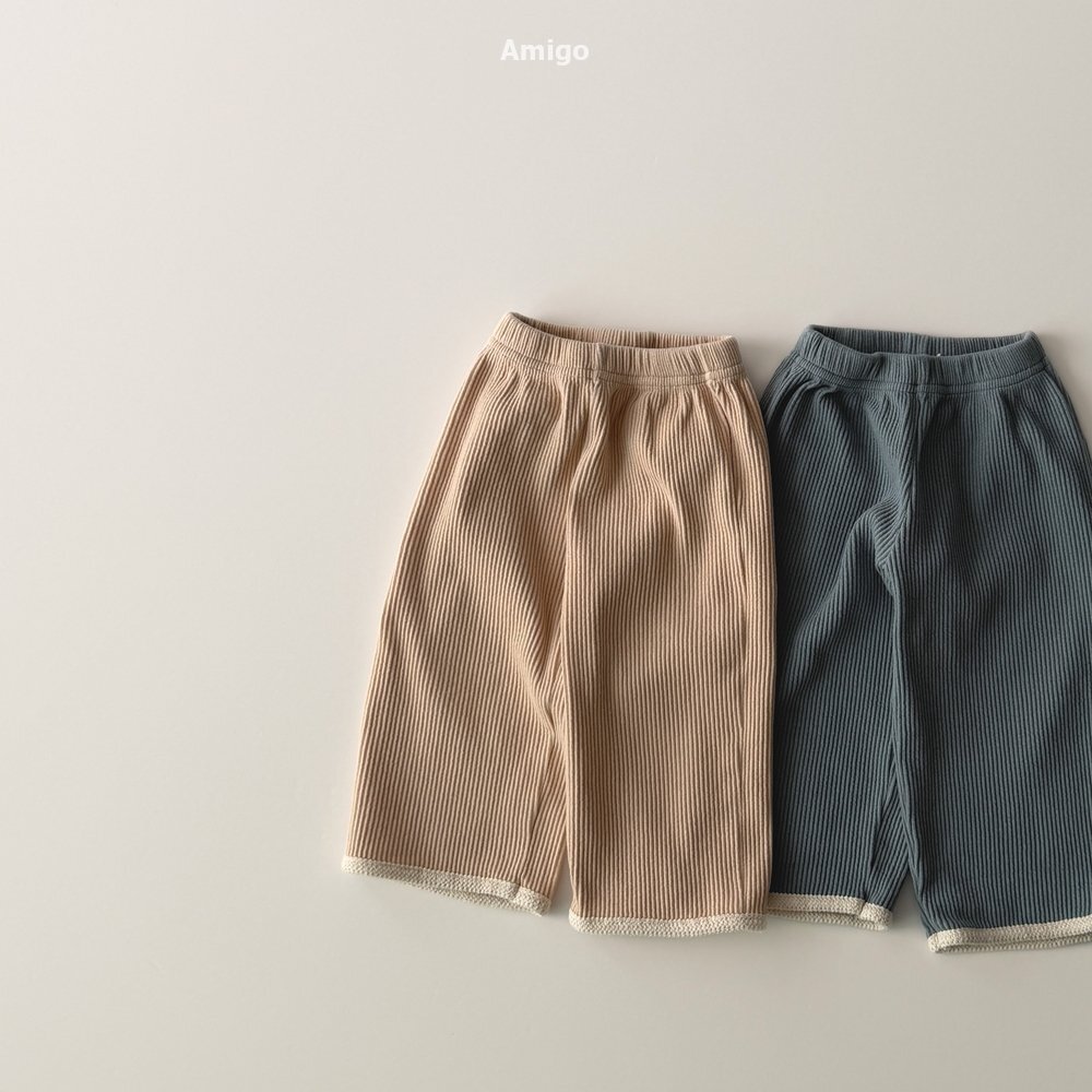 韓國🇰🇷Amigo 鬆軟花邊褲腳休閒褲(XS-XL)