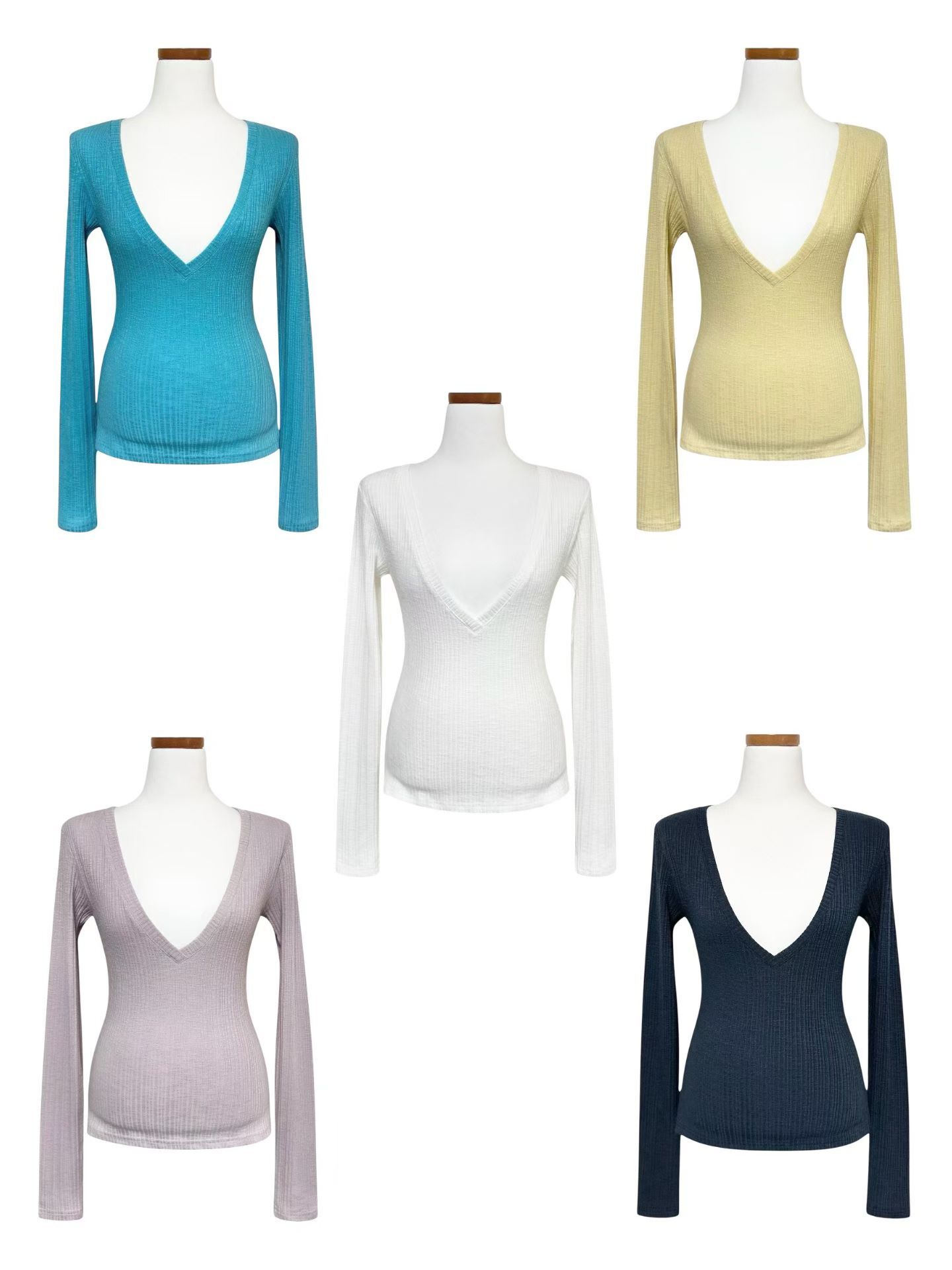 ORI V領超顯瘦crop top