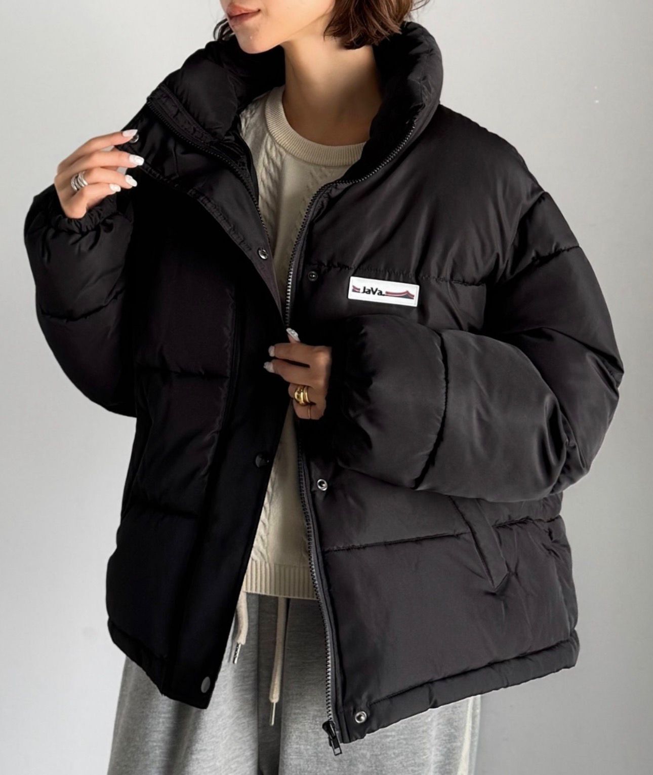 【預購】JN0305108 JaVa 聯名大廓型厚實鋪棉外套