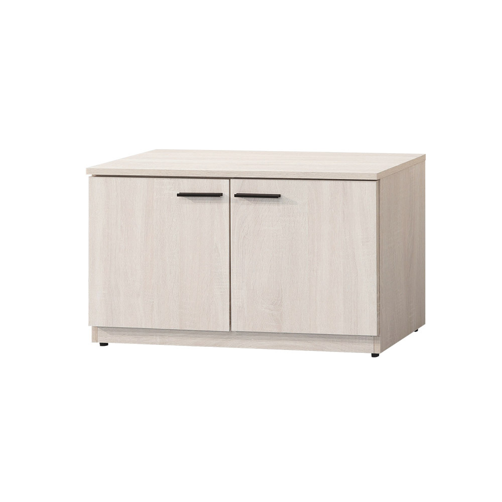 柏蒂家居-諾蘭2.7尺二門坐式鞋櫃/座鞋櫃/穿鞋椅