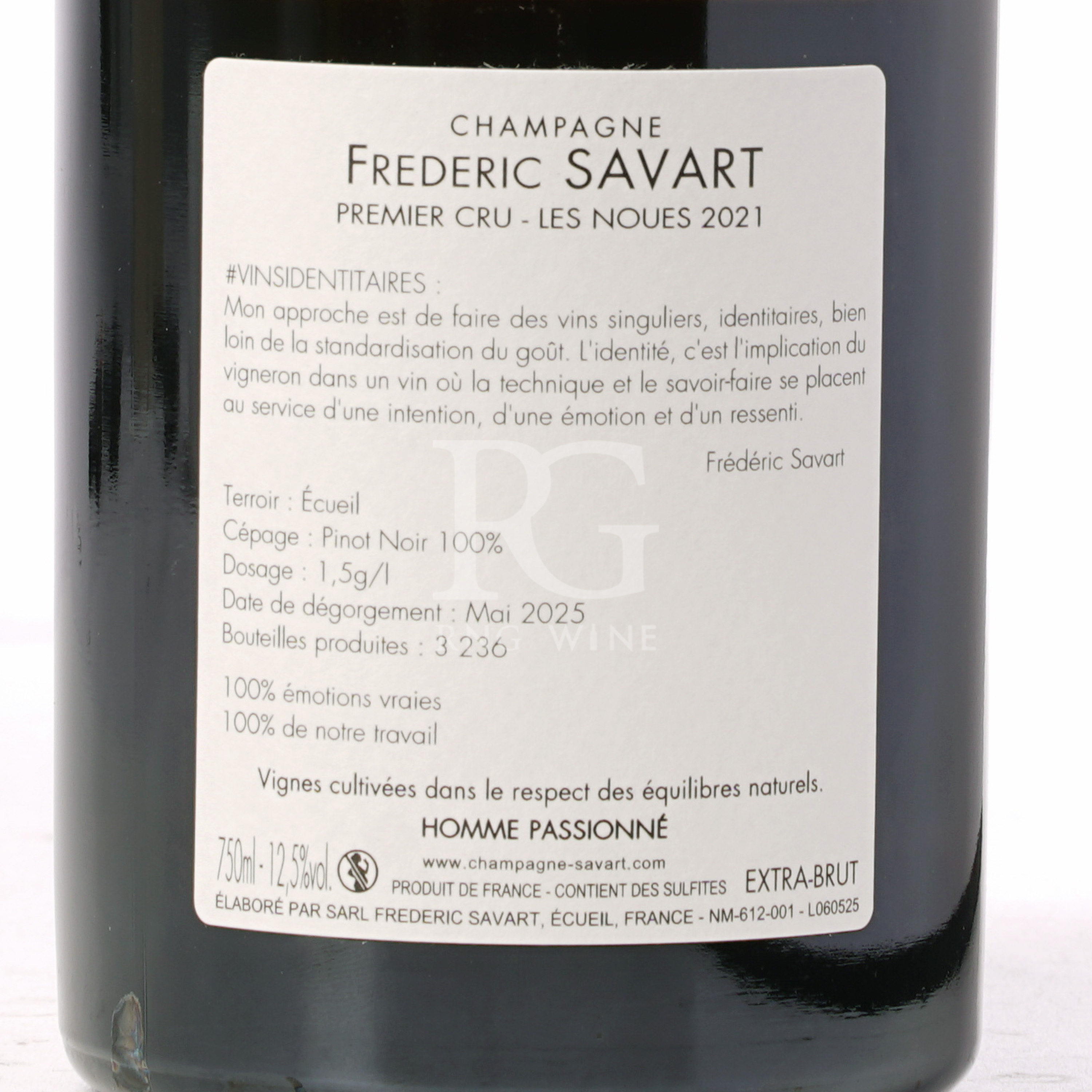 Frederic Savart Les Noues 1er Cru Ecueil 2021 (RP93)