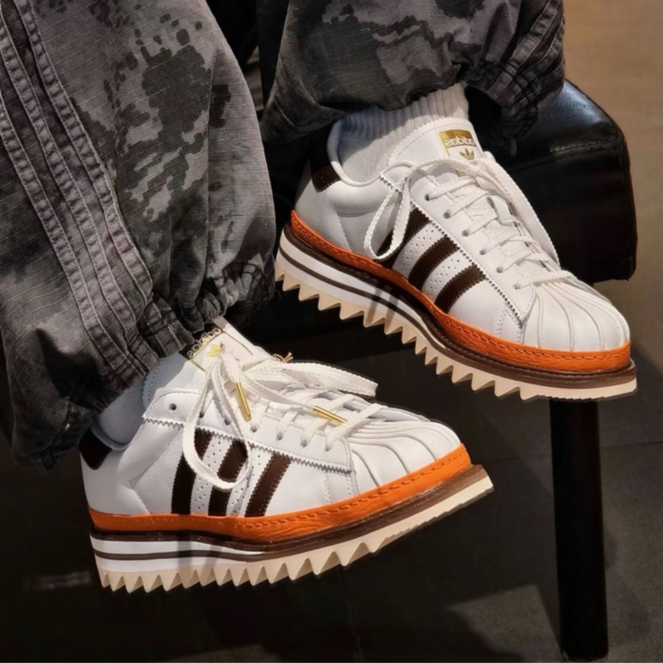 NICEDAY 代購 CLOT x Adidas Originals Superstar Ex Orange 白橘 橘 陳冠希 凝結集團 KK1388