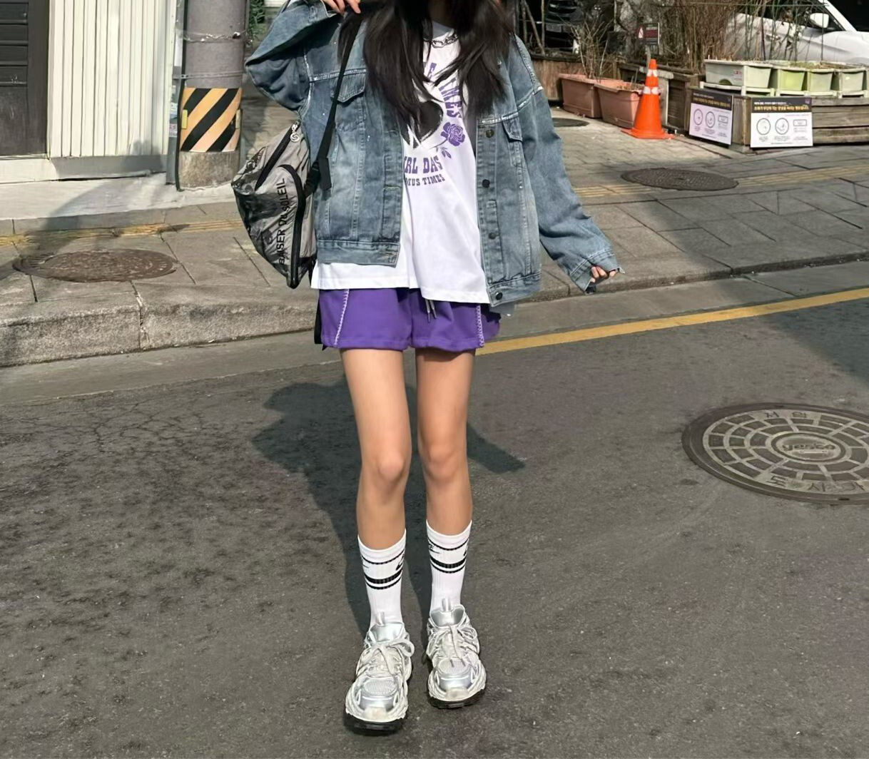 背塗鴉牛仔外套