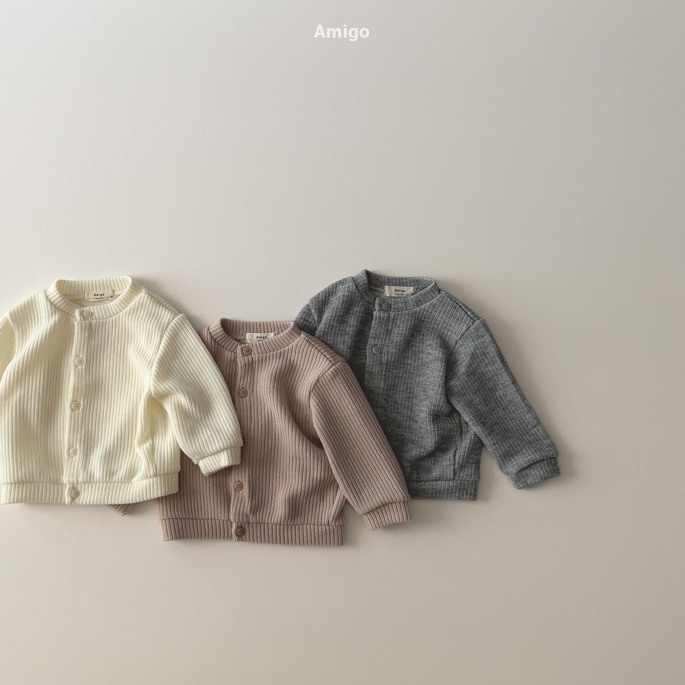 韓國🇰🇷Amigo 坑條針織外套(XS-XL)