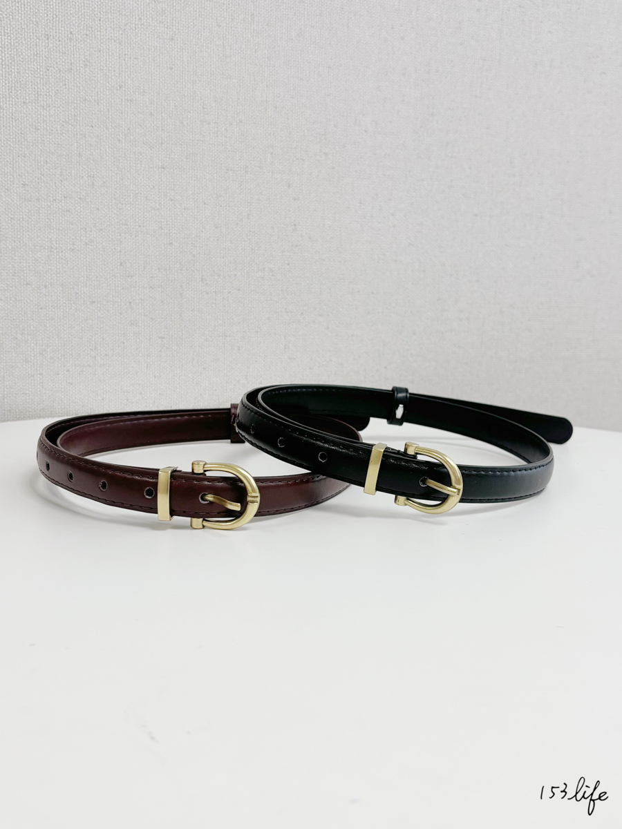 |現貨|XXS.XS可繫 多孔全尺碼友善簡約風皮帶(黑/咖)