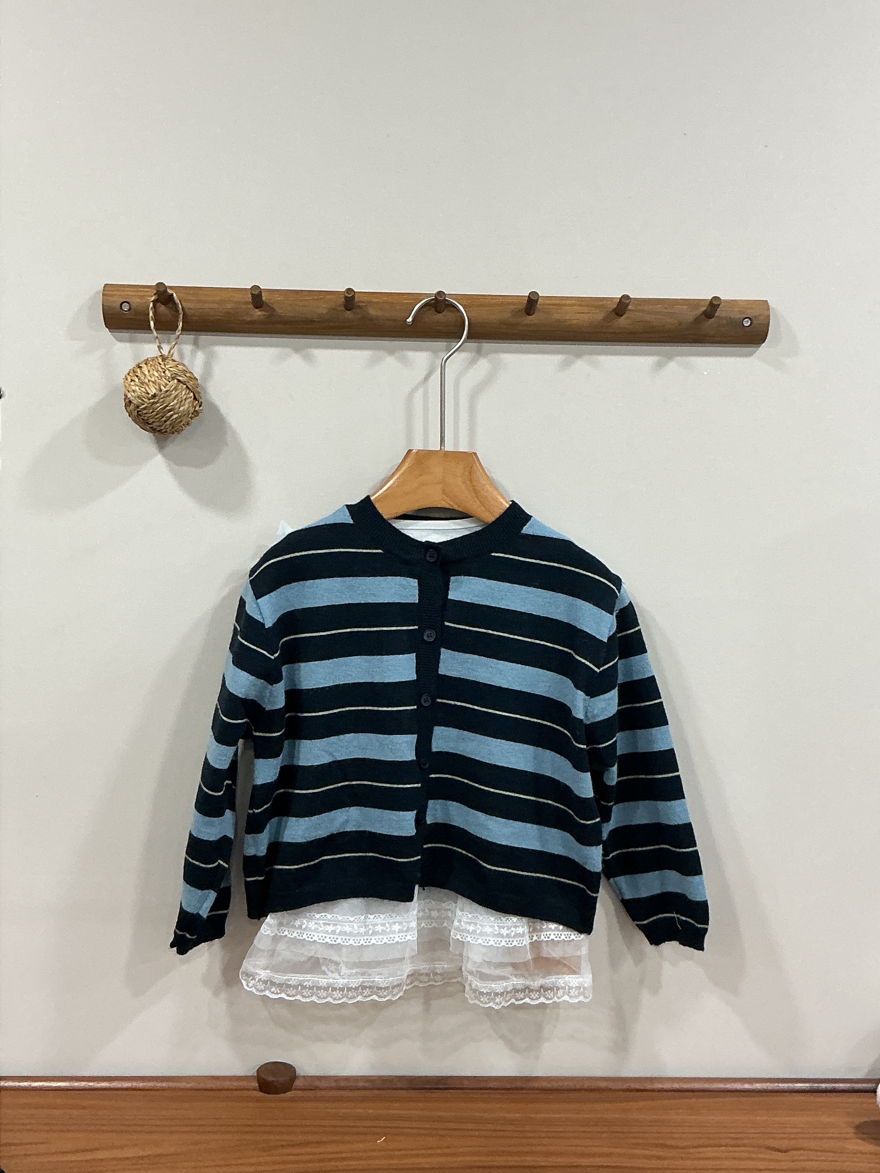 A04364拼接蕾絲內搭兩件套