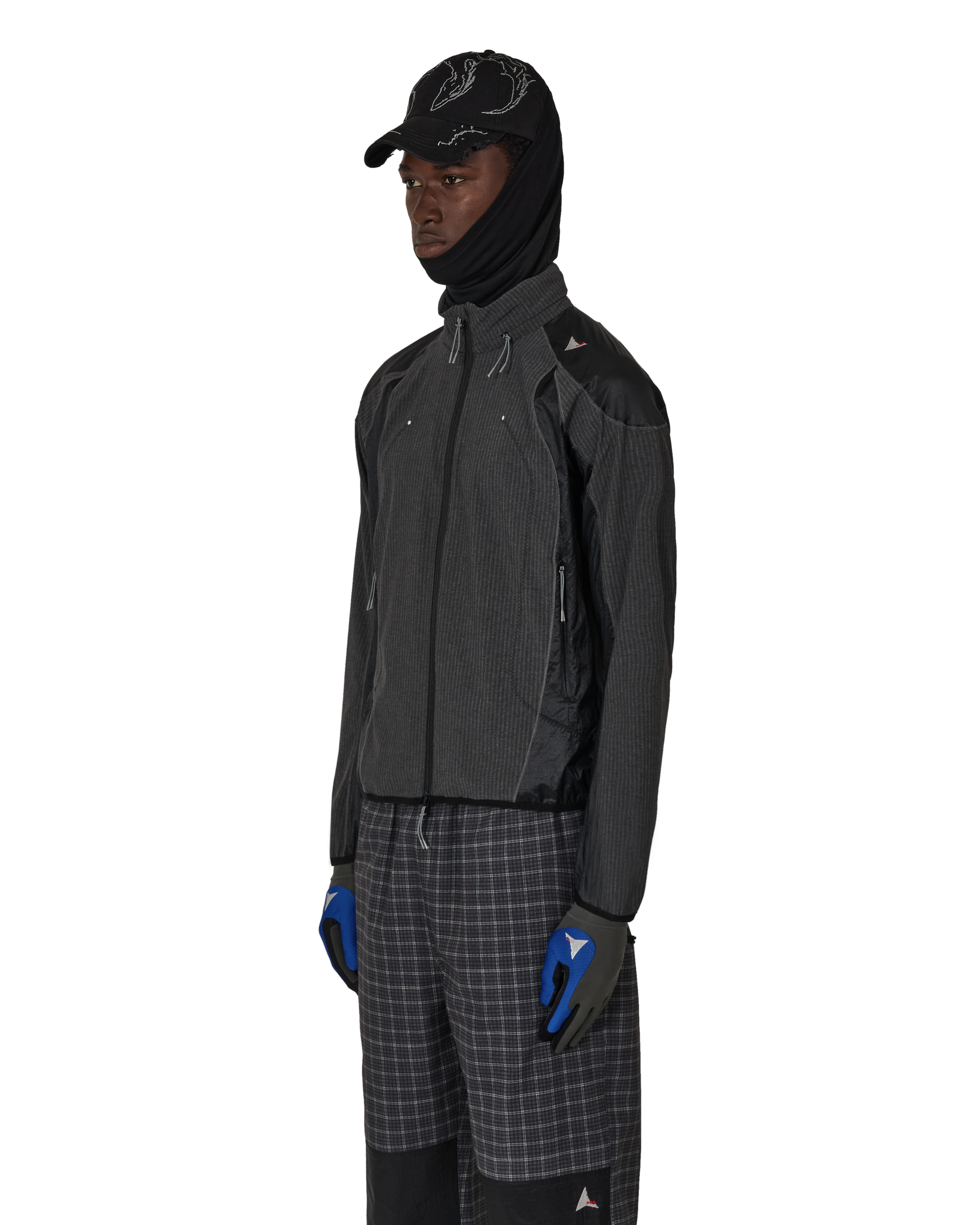 Roa Hiking｜Numb Pinstriped Hooded Wind Jacket