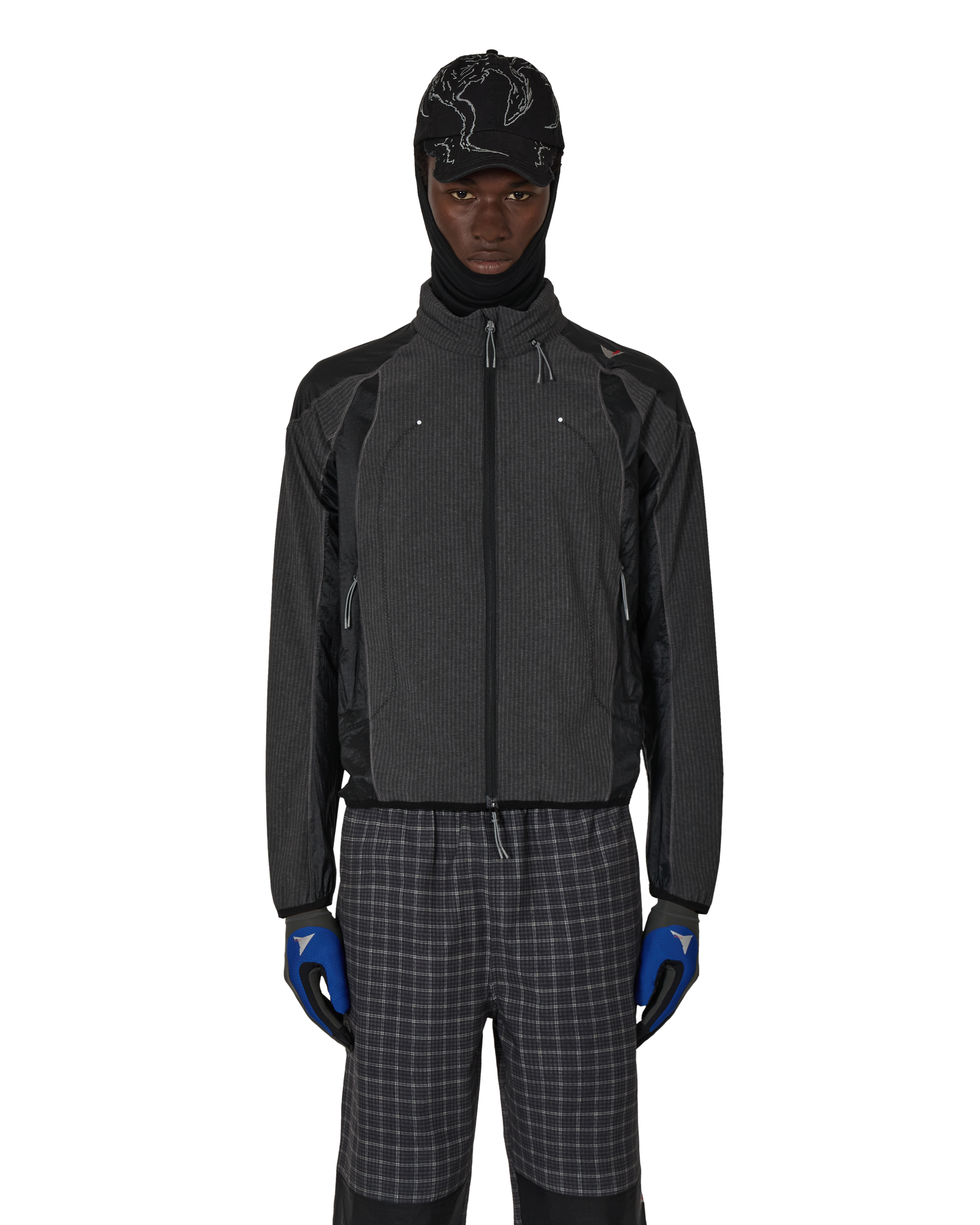 Roa Hiking｜Numb Pinstriped Hooded Wind Jacket