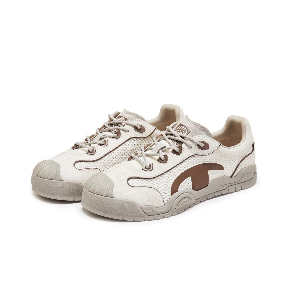 男款- Floral Crown Street 薄底休閒冠貝鞋-奶白/銀樺灰（661171710058）