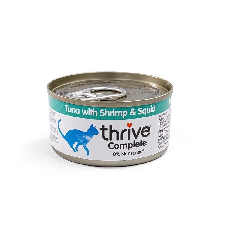 Thrive 脆樂芙 貓罐頭 主食罐．吞拿魚+鮮蝦+墨魚配方75g