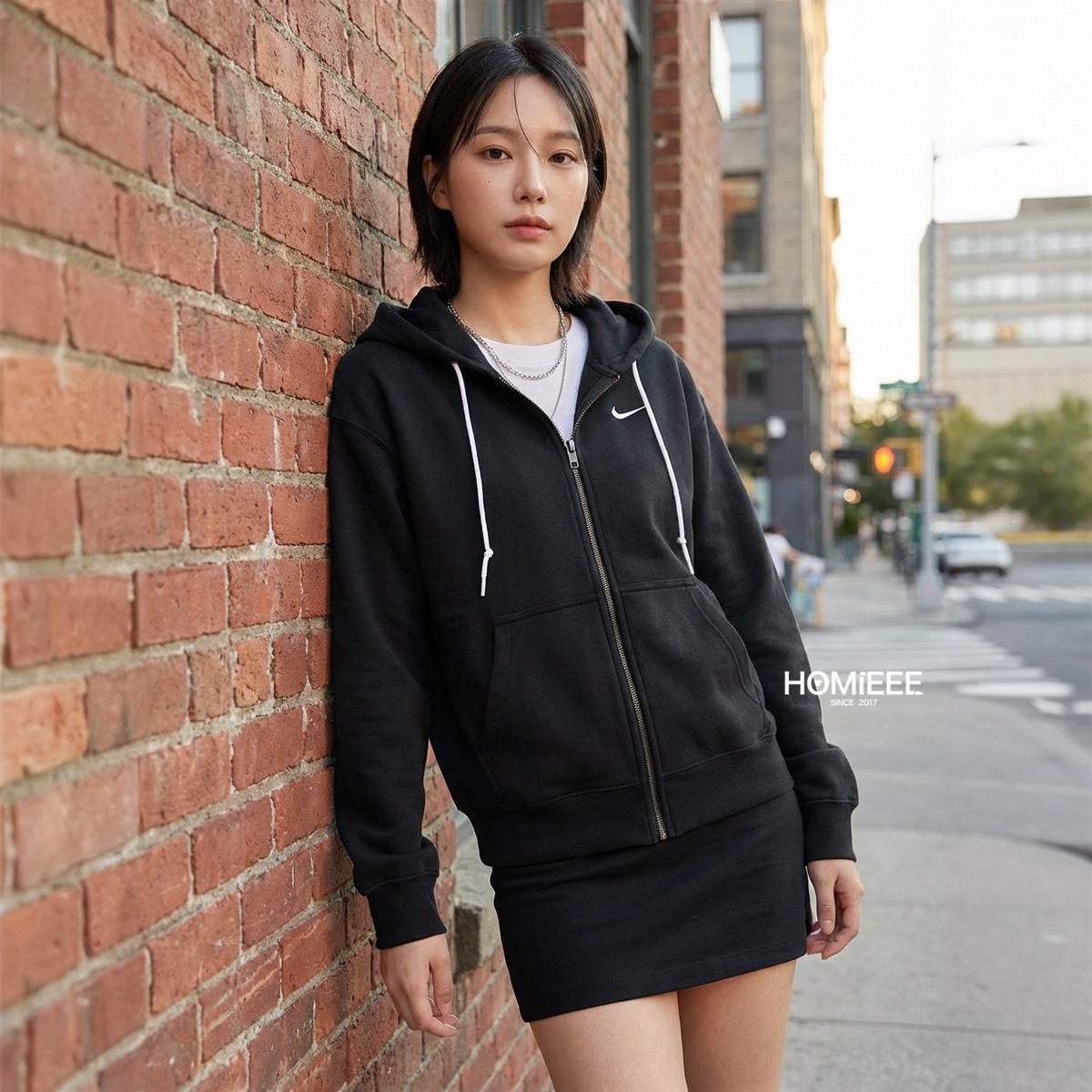 Nike Nsw 外套 連帽外套 經典 LOGO 重磅 刷毛 黑色 男女可穿 [DR0404-010]