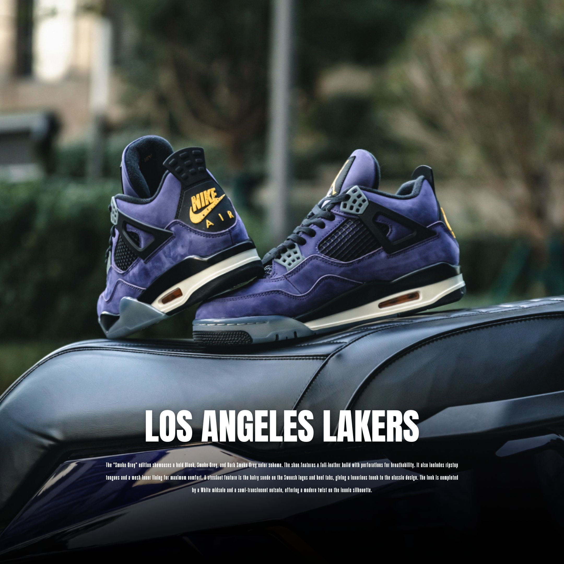 NICEDAY 代購 Air Jordan 4 Retro Lakers 湖人 紫色 紫金 科比 麂皮 FV5029-500