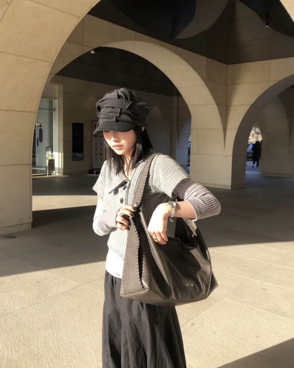 <全網最低>韓國 ason ROVE BAG 皮革 流浪包 HOBO 2.0 2色