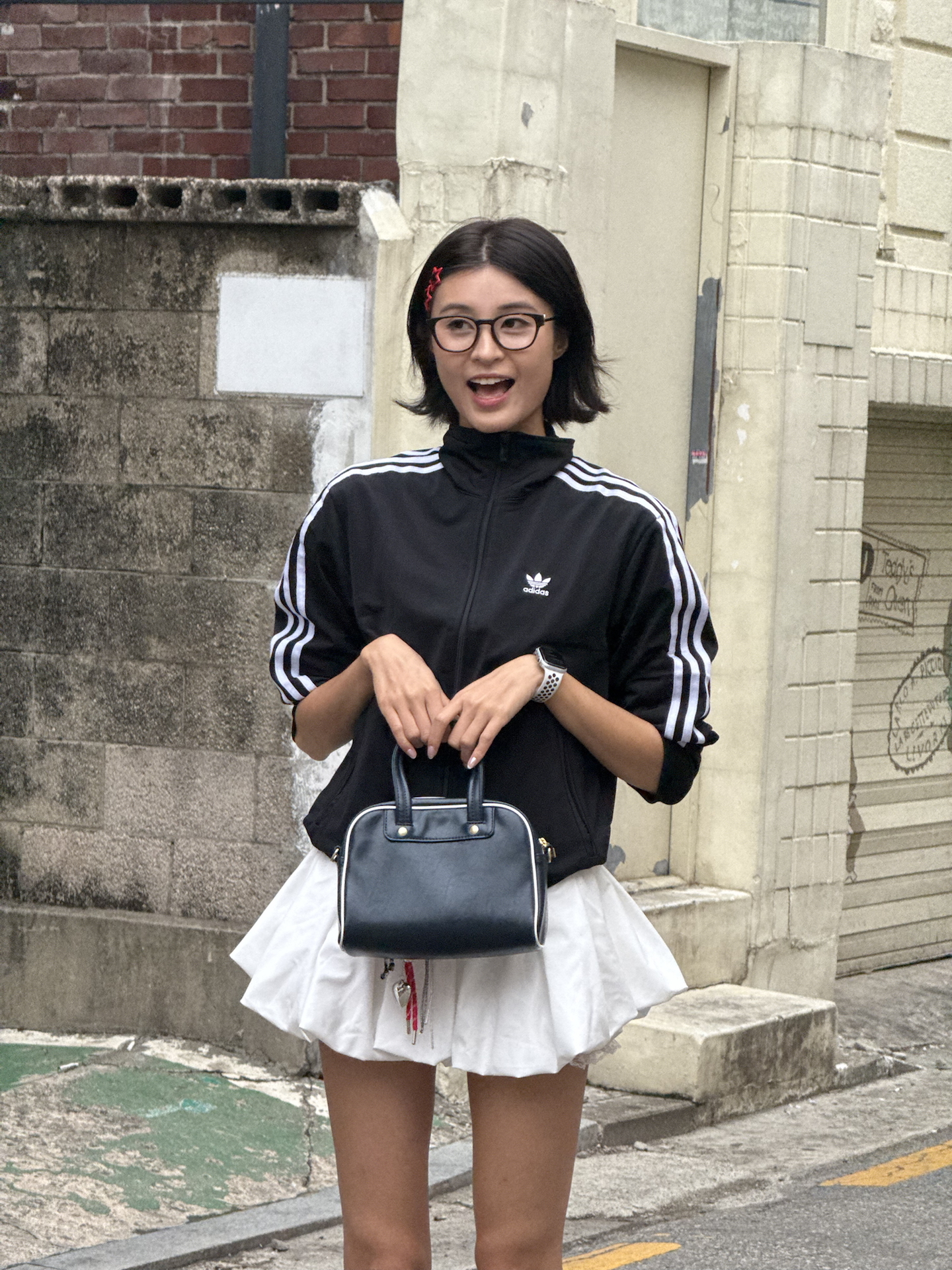 代購-Adidas Originals 保齡球包 單肩 手提包 迷你 男女同款 藍色