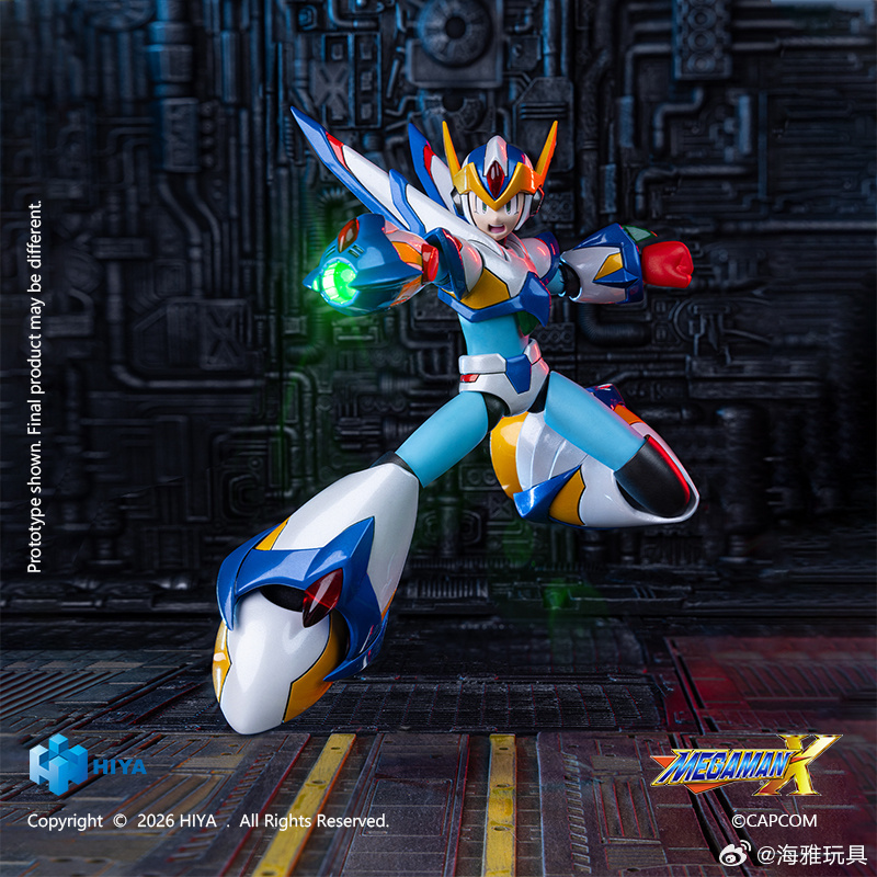 【海雅 EBM0384 Exquisite Mini《洛克人X》艾克斯 獵鷹裝甲版】