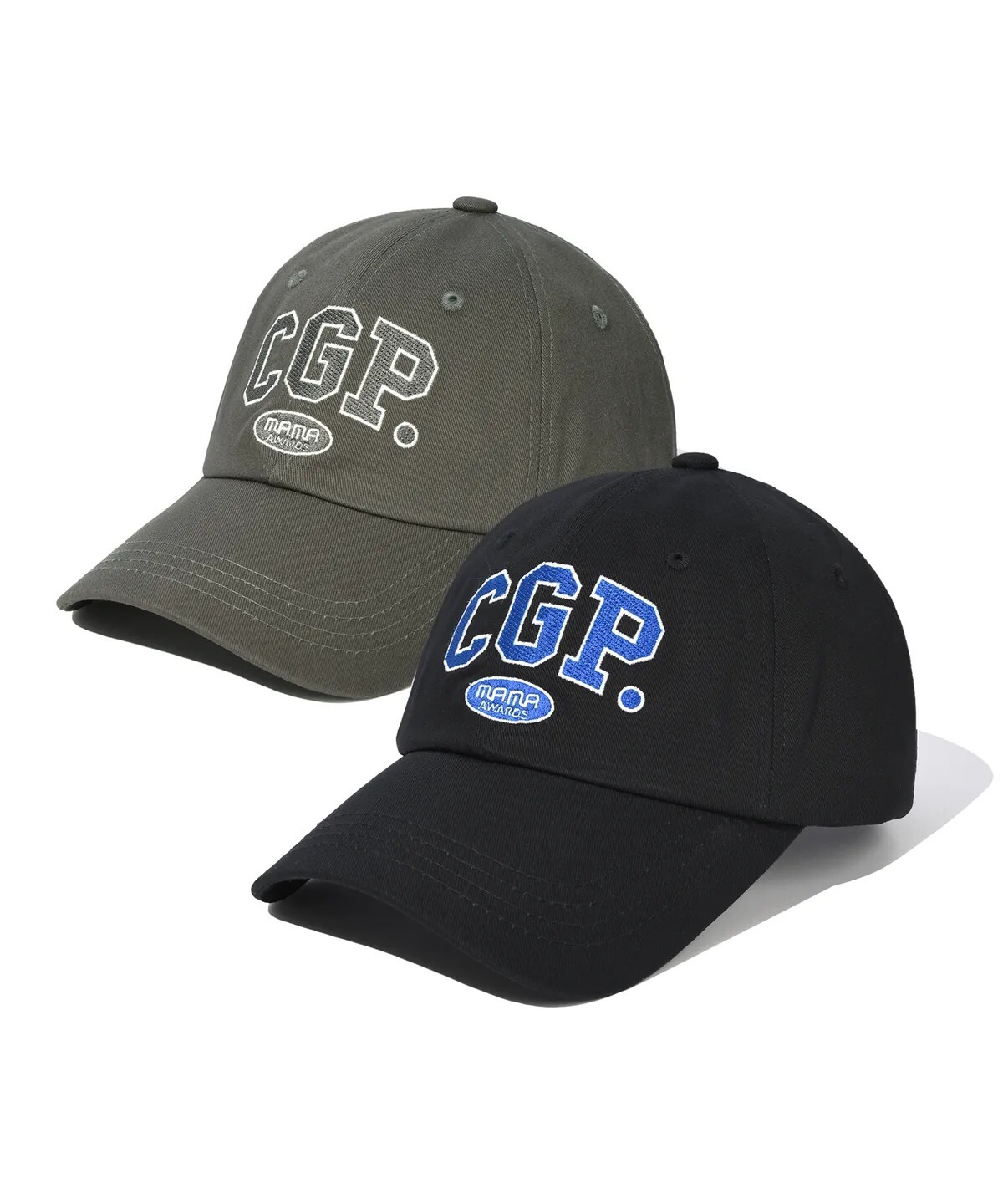 【OWN】CGP X MAMA 刺繡 棒球帽 經典 老帽 鴨舌帽 休閒 不分男女 黑色 灰色 可調