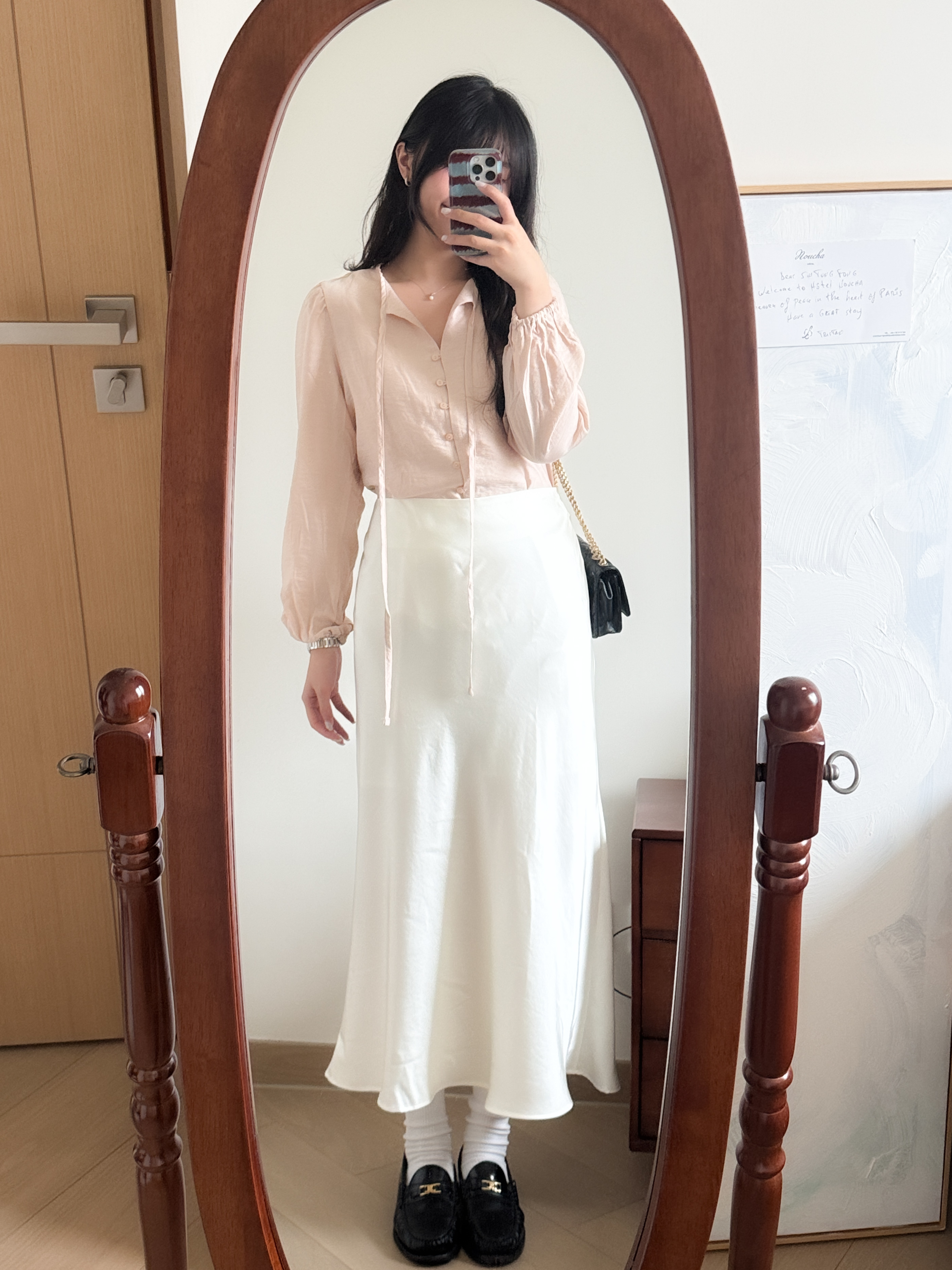 氣質ONNI satin skirt