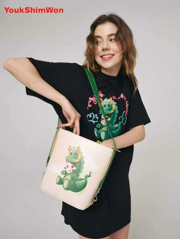 韓國代購 陸心媛 水桶袋YOU02