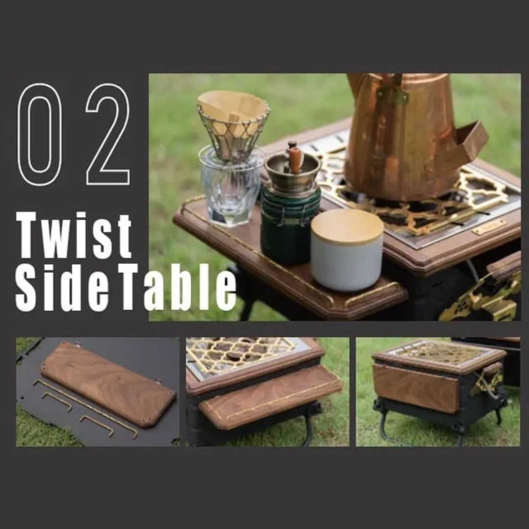 Ralbuddy｜Twist side table 25｜扭絞鋁箱邊桌