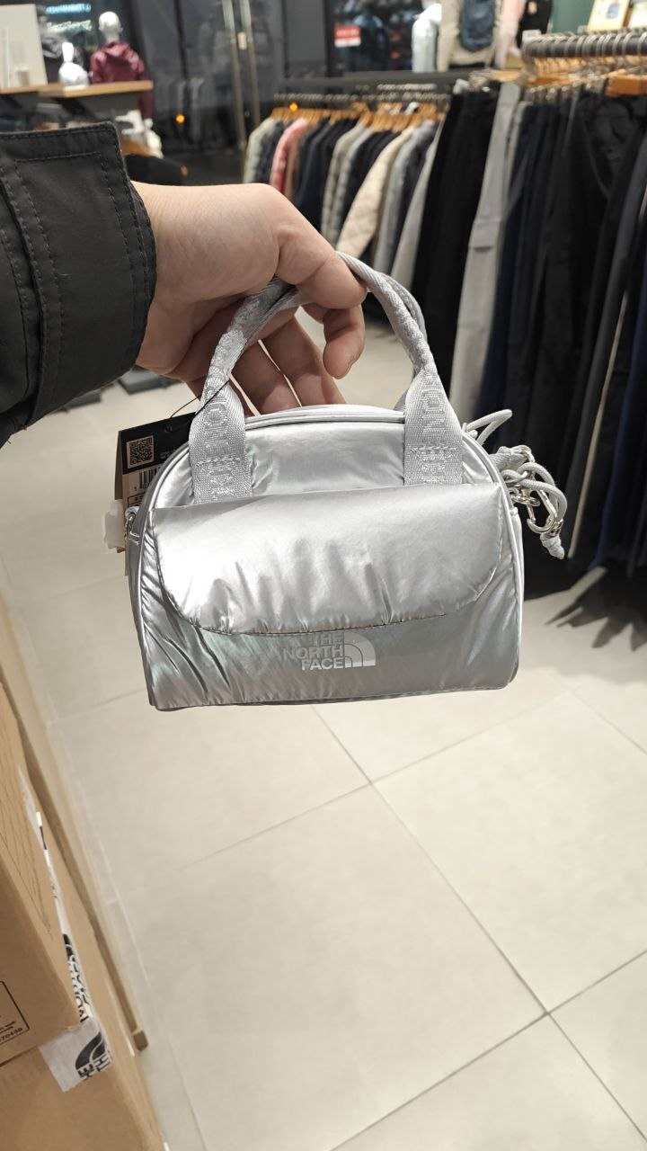 [K] THENORTHFACE SILVER K'S PUFFY TOTE BAG MINI, NN2PR59S-SIL (KTNF55)