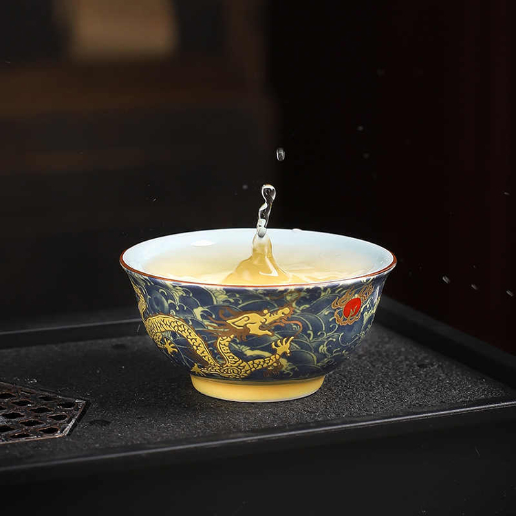 鹿港窯｜金龍祥瑞手工茶具組｜送禮首選・典藏級台灣工藝