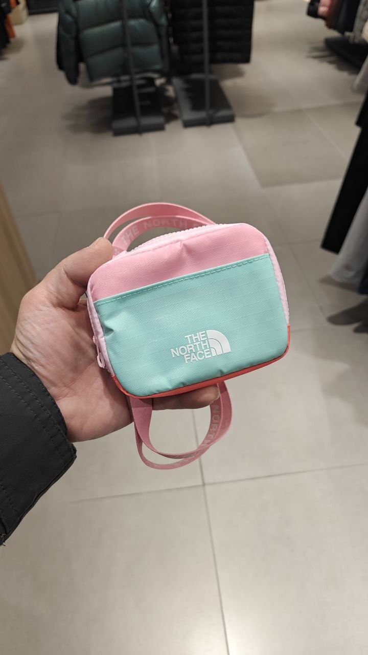 [K] THENORTHFACE CANDY PINK K'S CROSS WALLET, NN2PS04R-CPI (KTNF64)