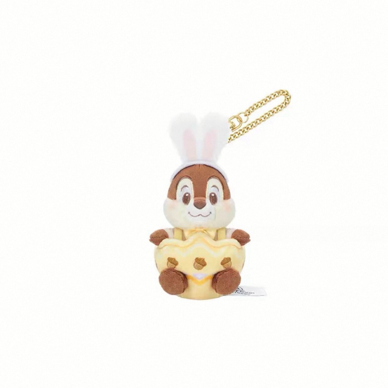 2026 春日彩蛋系列 黑鼻 奇奇 Chip 造型 絨毛 鑰匙圈 吊飾 奇奇蒂蒂 Chip 'n Dale -上海迪士尼樂園