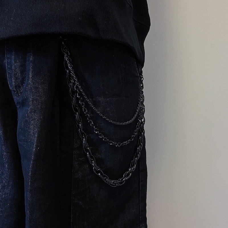 (GOAL) 美式 復古 黑鏈條 褲鍊