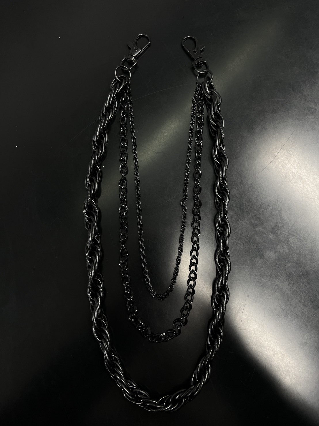 (GOAL) 美式 復古 黑鏈條 褲鍊