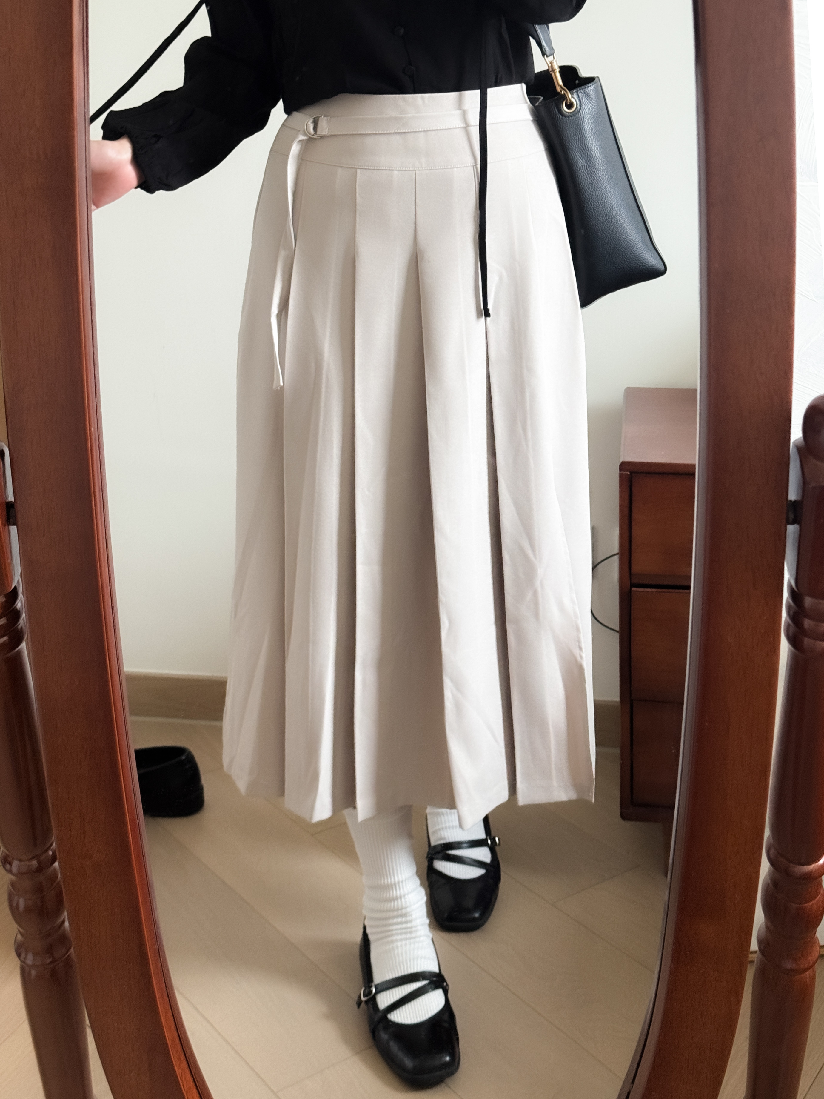 法式女孩的百摺裙