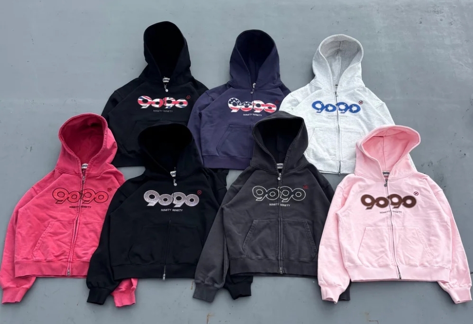 9090 NN2188 鱷魚紋 / 英國國旗 / 黑粉鑽 連帽外套