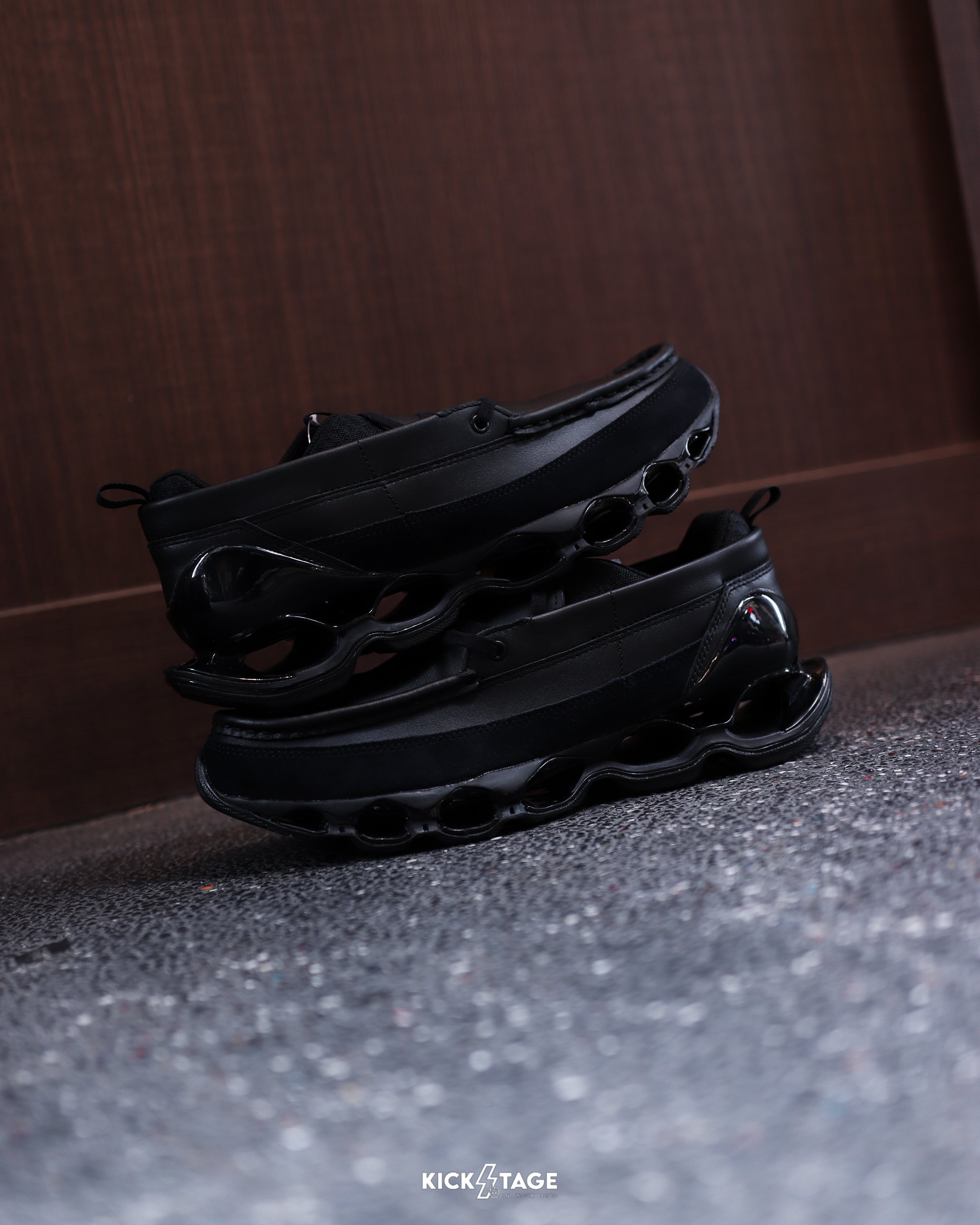 〈限量商品不退換〉男鞋 MIZUNO WAVE PROPHECY MOC 美津濃 黑色 避震 皮革 麂皮 避震 休閒鞋【D1GD261401】