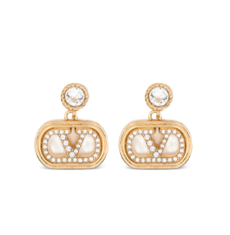 1FF0101-537 [VALENTINO GARAVANI] V-logo Earrings Gold (SS26) #WJ0AR5YCW9MN (A-EU-E)