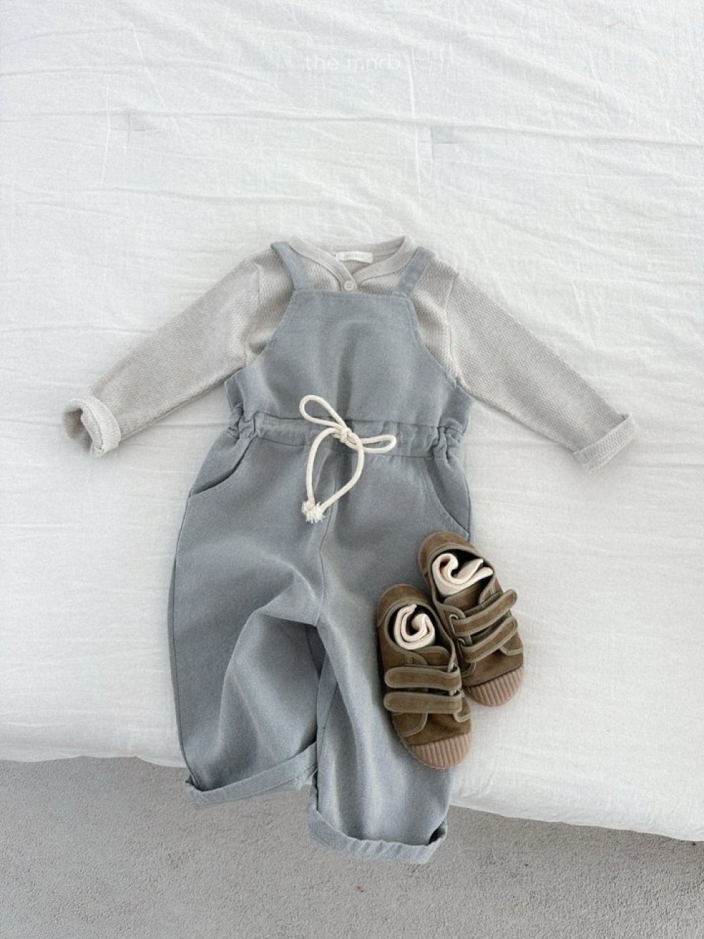 Mini Robe 抽繩吊帶褲 / 2色