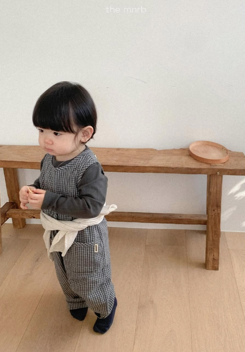 Mini Robe 格紋背心連身褲 / 2色