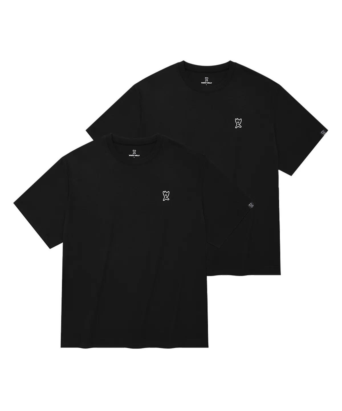 【OWN】Wacky Willy 短袖 上衣 春夏 涼感 快乾 T-shirt 兩件組 不分男女 黑色 小飛人 小黃人