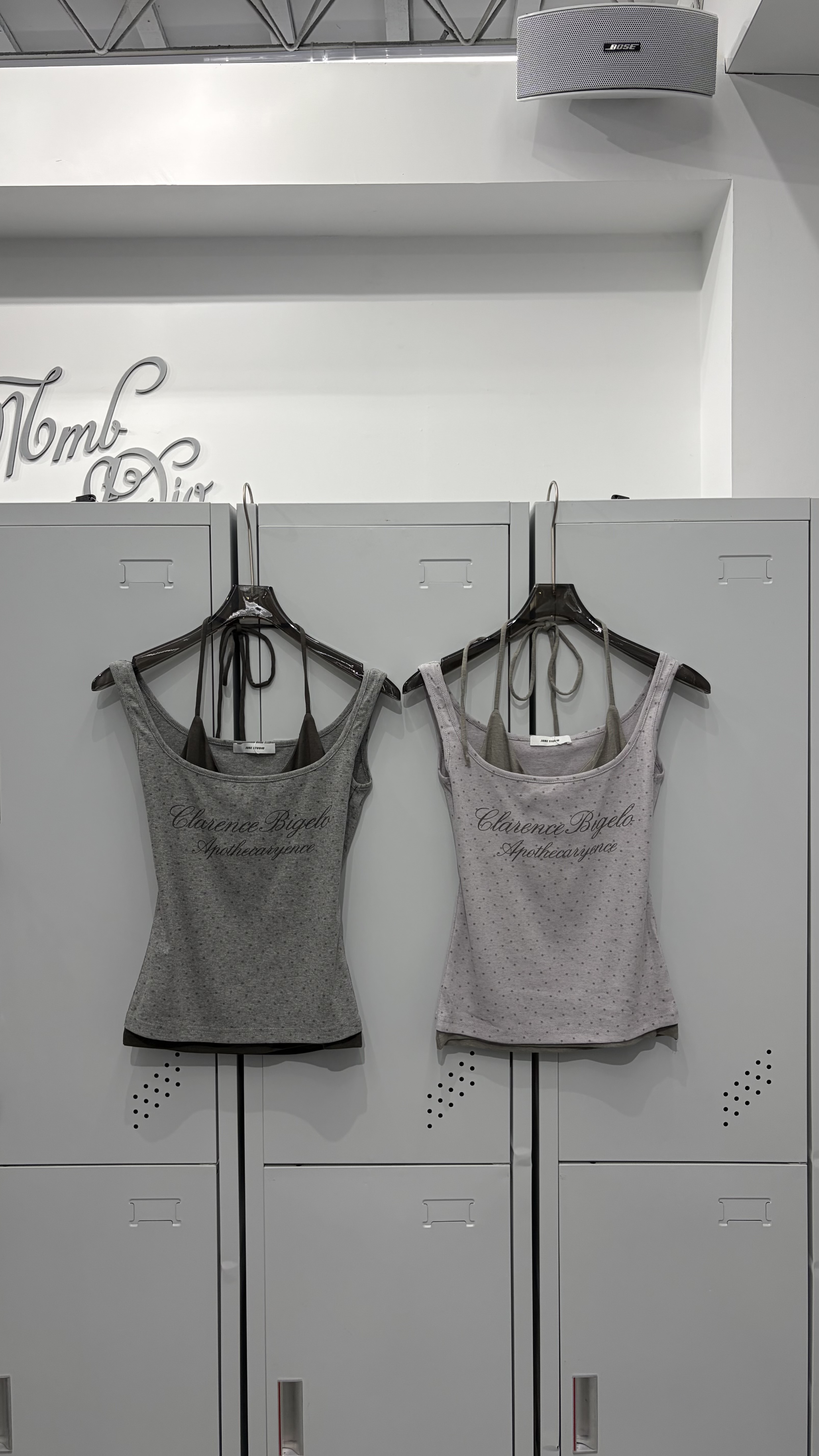 清甜字母疊穿綁脖背心