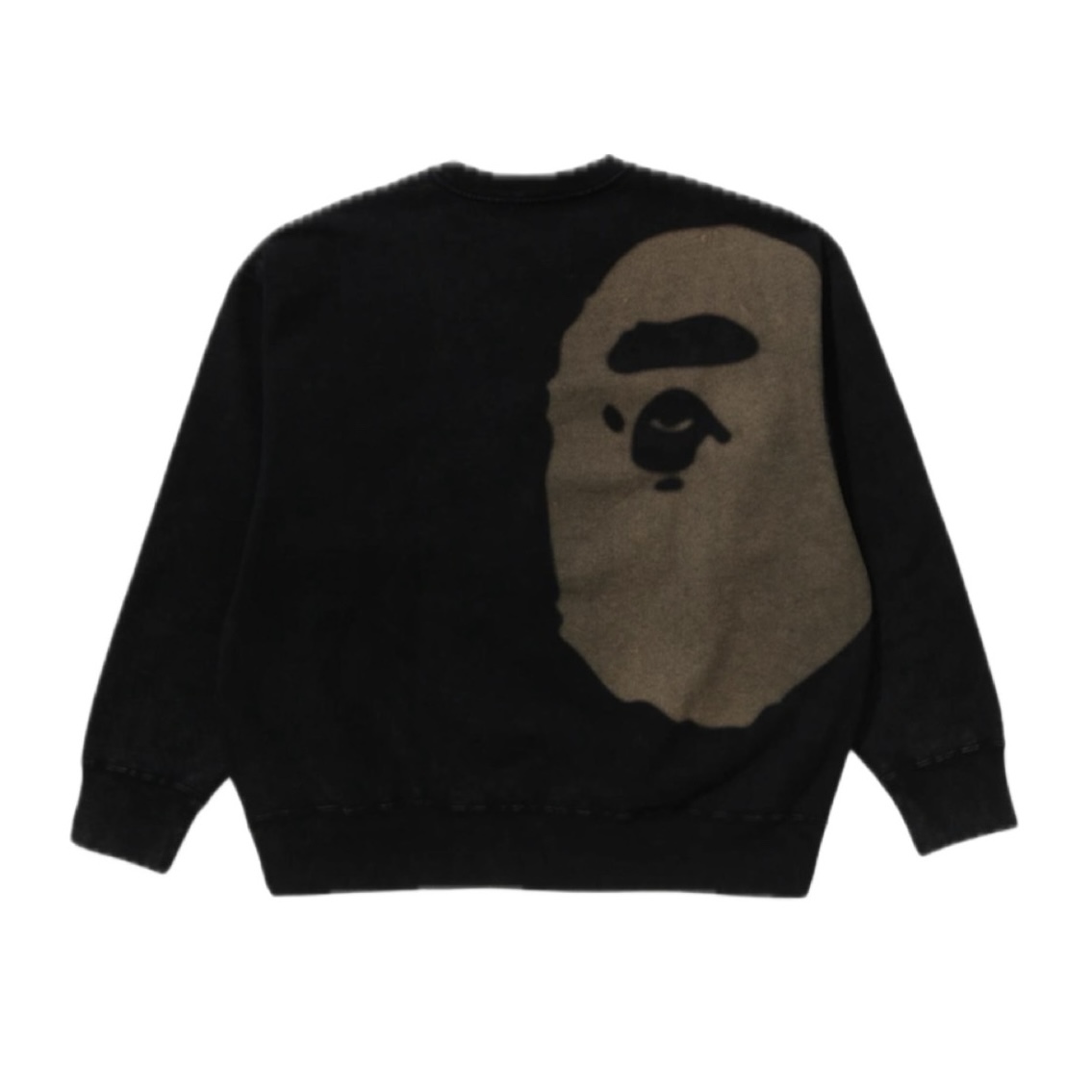 -(B3d01)-A BATHING APE X MASTERMIND JAPAN BLEACHED LOGO CREANECK 18TH 聯名款 猿人 骷髏 大學Ｔ水洗 黑-1M23113905