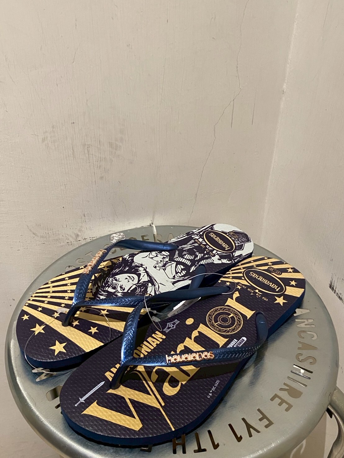 Havaianas 哈瓦仕 拖鞋 女鞋 神力女超人 華納兄弟 藍 4150276-0555W