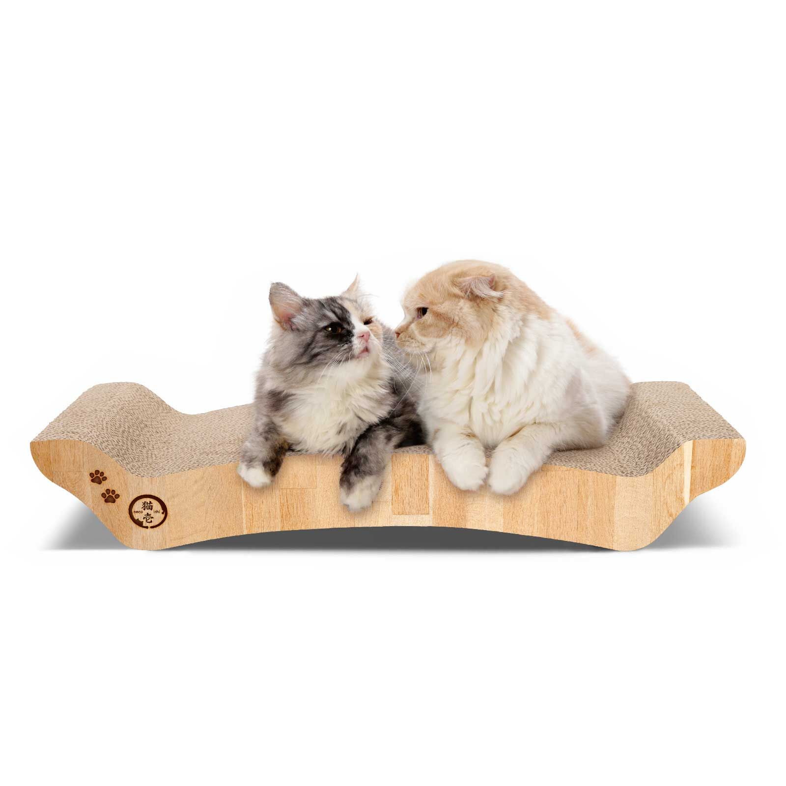 necoichi 雙面木紋拱橋型貓抓板